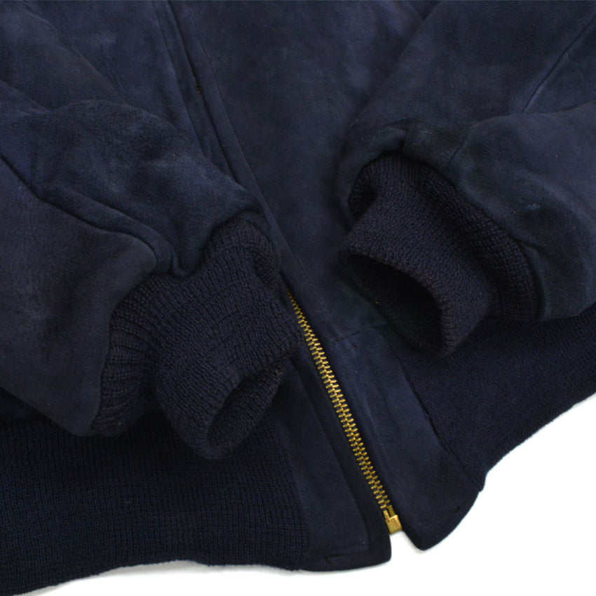 50's 'Monarch' Blue Nubuck Leather Jacket...