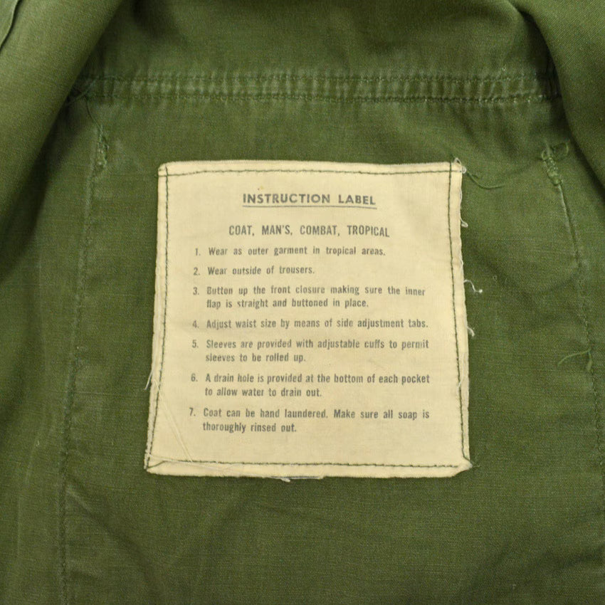 60's US ARMY Jungle Fatigue First Full Patch...