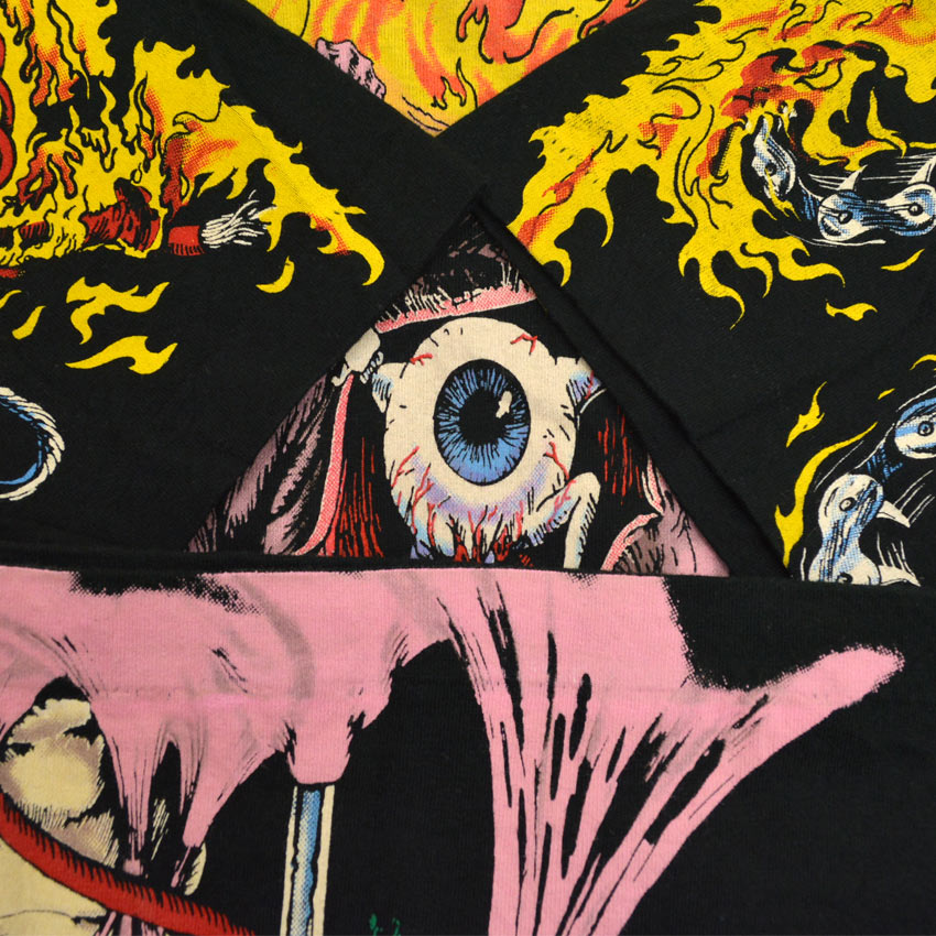 90's LIQUID BLUE 'X-man' Overprint!! Silkscreen T-shirt... L