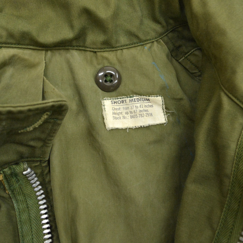 60's US ARMY M-65 2nd Aluminum Zipper... MS