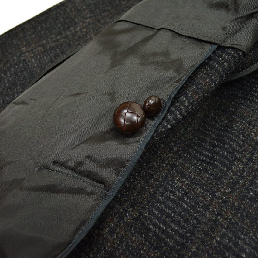 50's Deadstock PENNEYS Black Plaid Wool Coat...