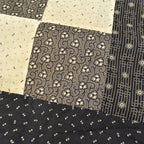Circa 1880's~1920's Indigo Black Antique Quilt Top... 214cm×190cm