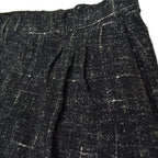 70's COTLER Fleck Pattern Black Wool Slacks...