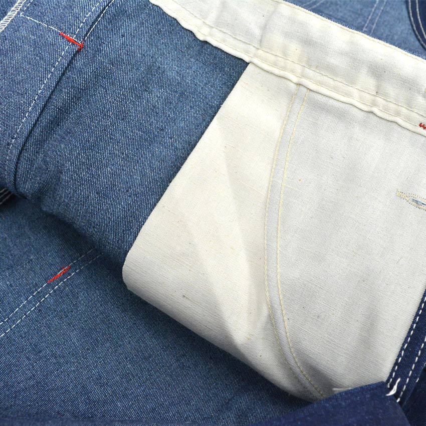 ~90's Deadstock BIGMAC Double Knee Denim Overalls with Apron ...36x34