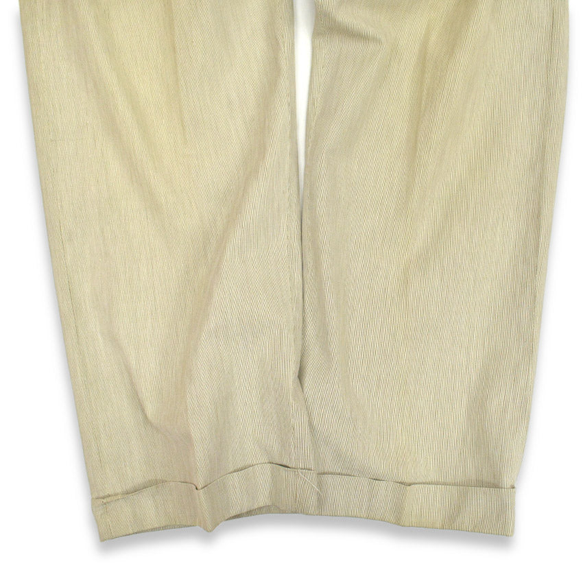 60's LEVI'S Casuals Brown Pin Stripe Cotton Slacks... 31×29