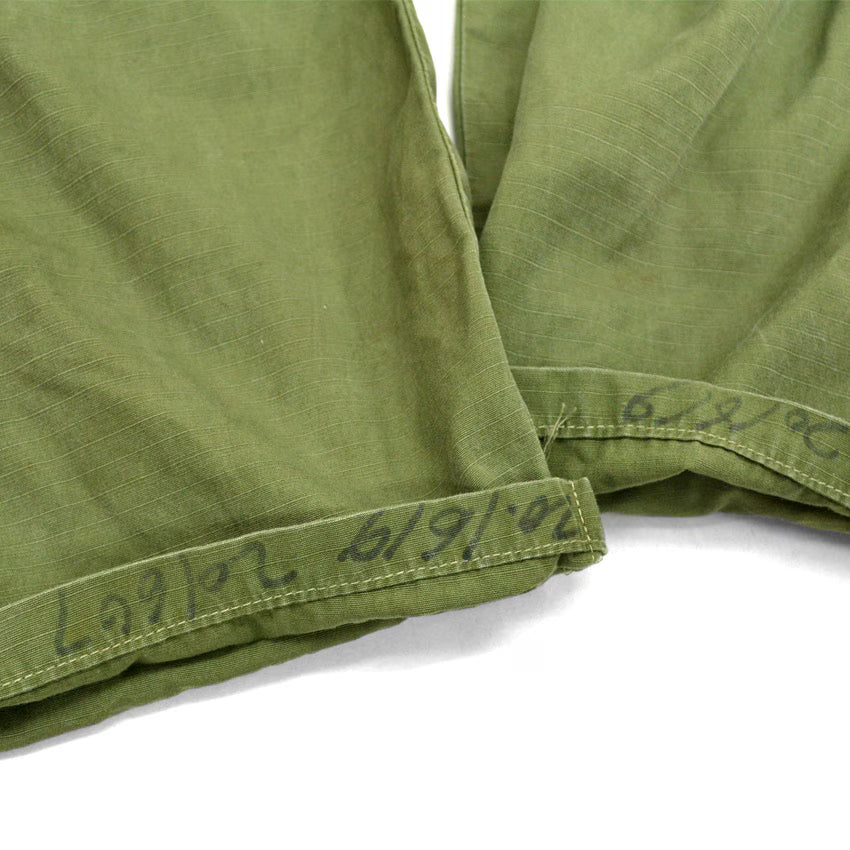 60's US ARMY Jungle Fatigue Pants, 1969 Modified... SMALL