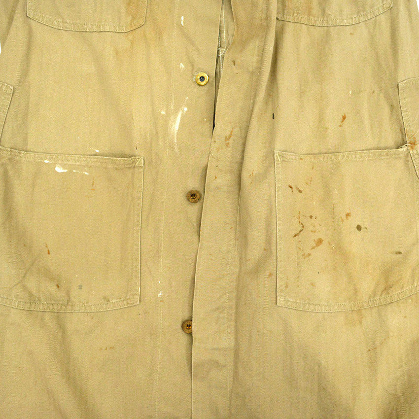 ~50's BEN DAVIS BROWN HBT SHOP COATS...42R