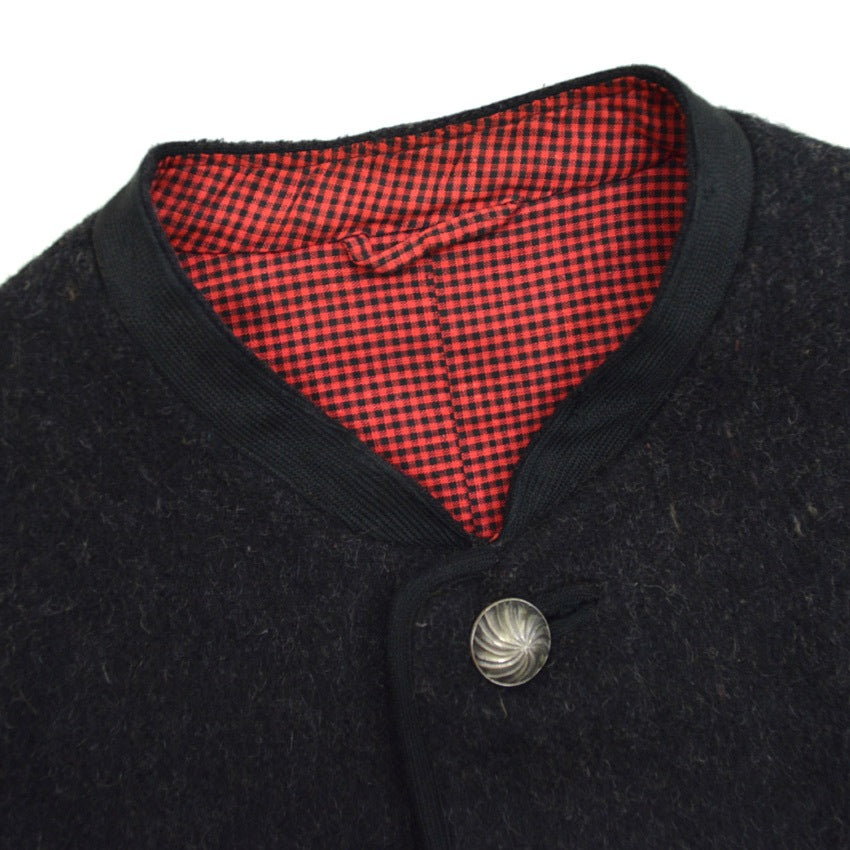 ~40's BLACK PURE WOOL TIROL JACKET...