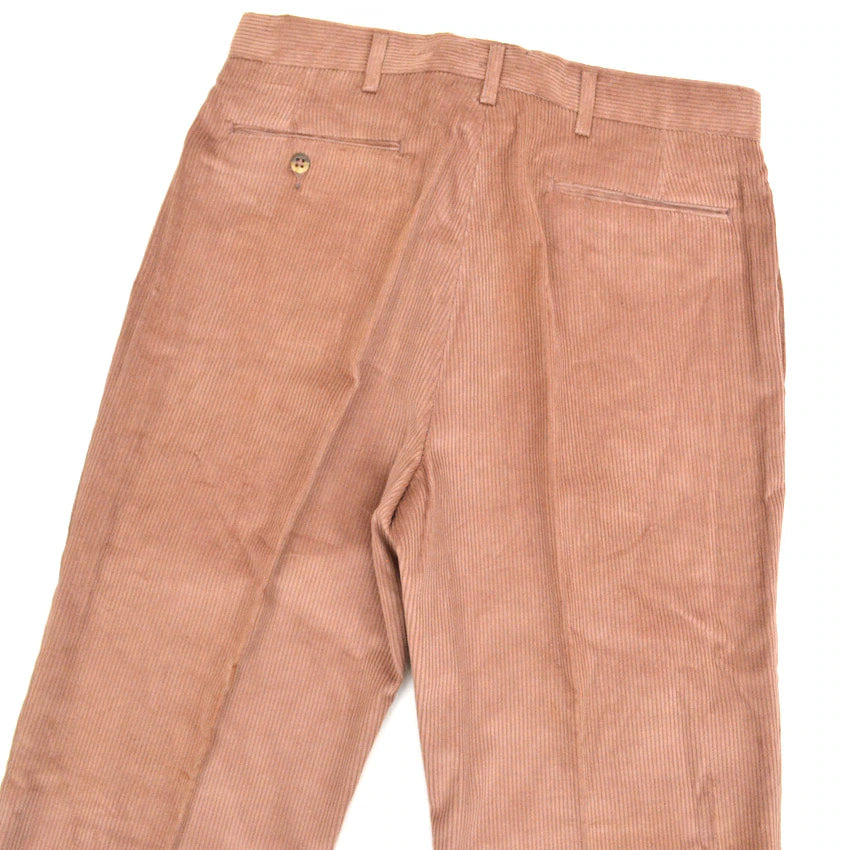 1990's Deadstock HAGGER Thick Pink Corduroy Slacks... W33 L32