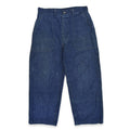 1940's USNAVY WW2 DENIM TROUSERS METAL BUTTON... W32