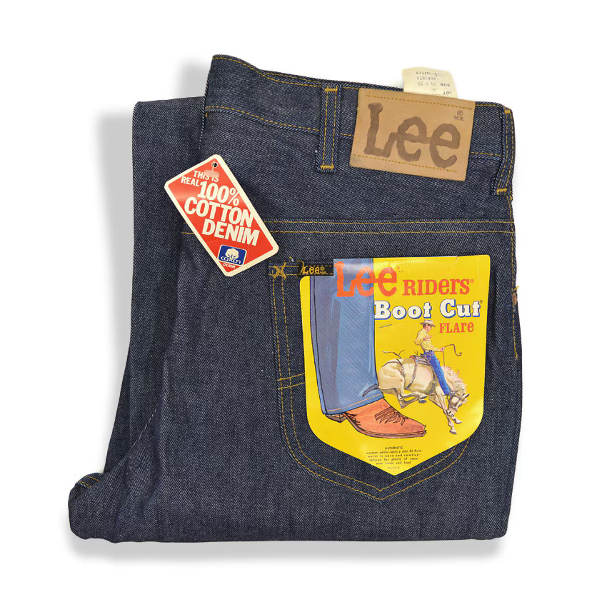 1970's DEADSTOCK Lee 200 BOOTS CUT DENIM PANTS... W36 L30