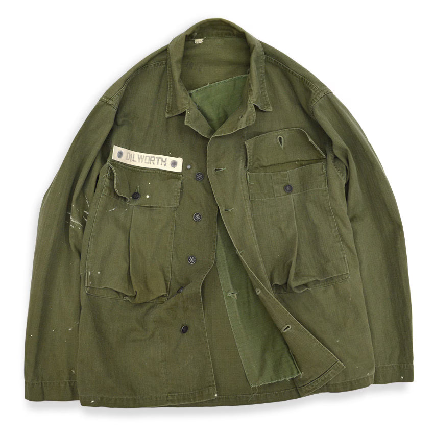 1940's U.S.ARMY M-43 HBT JACKET WITH NAME TAG ... 36R