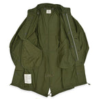 1970s Deadstock US Army Parka, Men's, M-65, Aluminum Zipper... X-Small