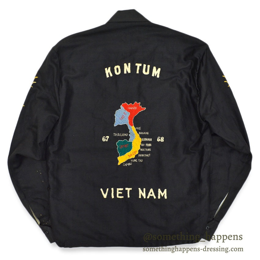 1960s VIETNAM SOUVENIR JACKET (Vietnamese style jacket) 67-68 LONG...