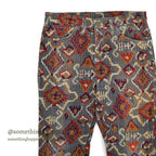 1960's~ LEVI'S BIG-E NATIVE PATTERN PRINT CORDUROY PANTS... W32 L28