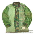 1960's USARMY ERDL JUNGLE FATIGUE JACKET MIX LEAF... SR