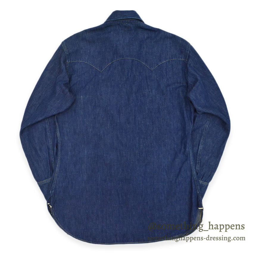 1950's Lee DENIM WESTERN SHIRT... 16 MEDIUM
