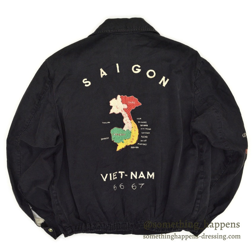 1960s Vietnam Souvenir Jacket (Sizes 66-67) ... L to XL