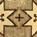 c.1920's NAVAJO RUG VALLERO STARS AND SPIDER WOMEN CROSSES ... 151cm/80cm