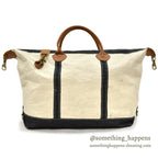L.L.BEAN LEATHER HANDLE ZIP-TOP TOTE, BOSTON BAG BLACK ... USA製