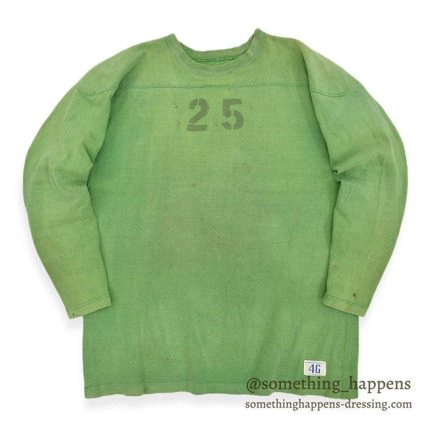 1960's CHAMPION FOOTBALL SHIRT GREEN STENCIL... 46