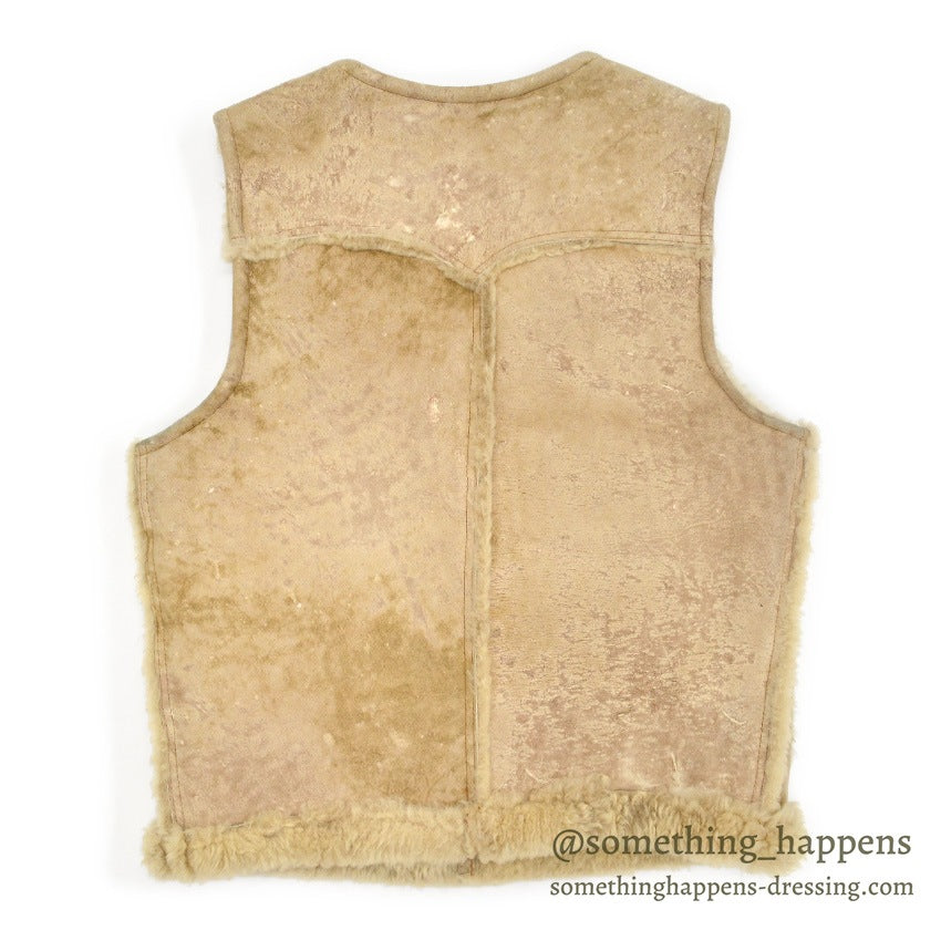 1970's SCHOTT SHEARLING VEST...42