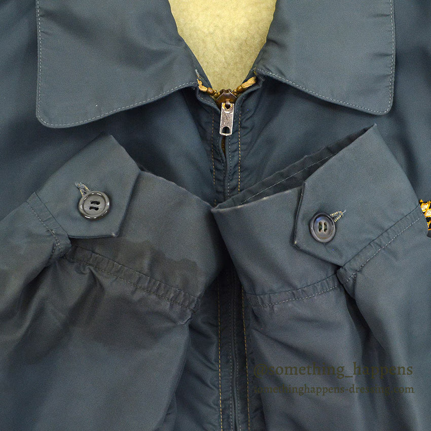 1950's McGREGOR FORD DRAG RACING NYLON ANTI-FREEZE JACKET GRAY... 38