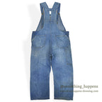 1930's~ WHITE FIELD S&B ONE POCKET DENIM OVERALL ... W39/L28