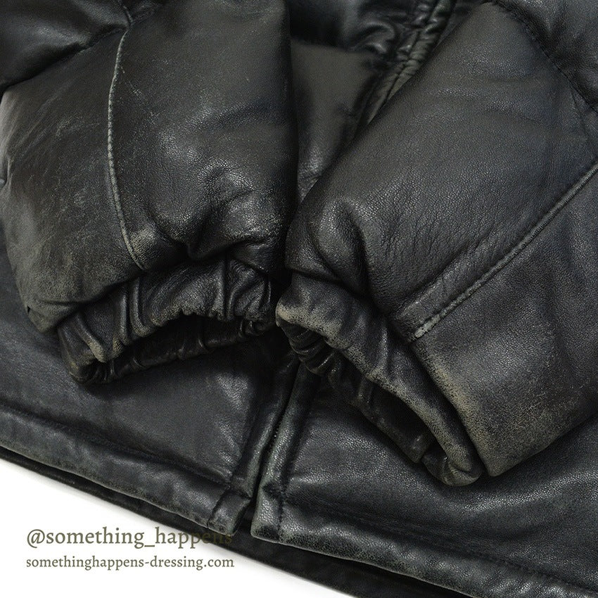 1990's SCHOTT LEATHER DOWN JACKET... 36