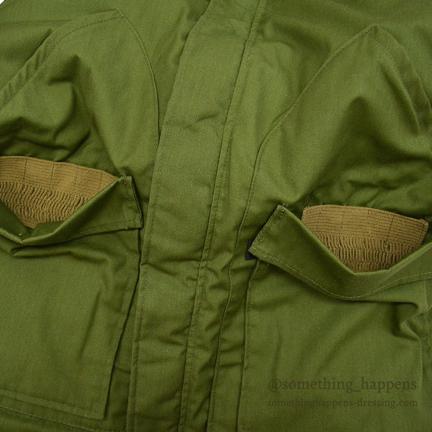 1970's 10X OLIVE GREEN HUNTING DOWN COAT...S