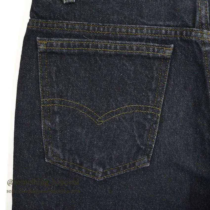 1980's Levi's 509 BLACK DENIM PANTS...W31/L34