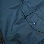 1980's~ HOPE MANUFACTURING, INC. MA-1 DENIM/NYLON FLIGHT JACKET ... L