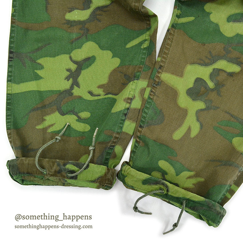 1970's USARMY ERDL NON RIP MIX LEAF PANTS... MEDIUM-REGULAR