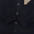 1940's CHAMPION 'P' DARK NAVY WOOL CARDIGAN COAT ... Fits like XL