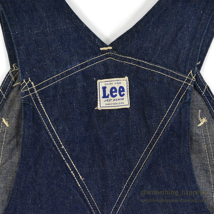 1950's Lee 91-SB DENIM OVERALL DARK ... W37/L30