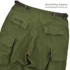 USARMY JUNGLE FATIGUE PANTS POPLIN STENCIL ... SMALL REGULAR