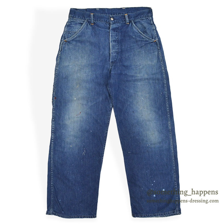 1940's CAN'T BUST'EM DENIM PAINTER PANTS...W33/L29