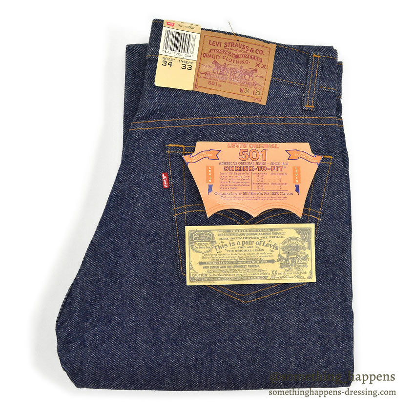 1990's DEADSTOCK Levi's 501 DENIM PANTS Made in USA... W34/L33