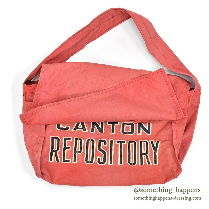 1950's CANTON REPOSITORY HONOR CARRIER NEWS PAPER BAG...