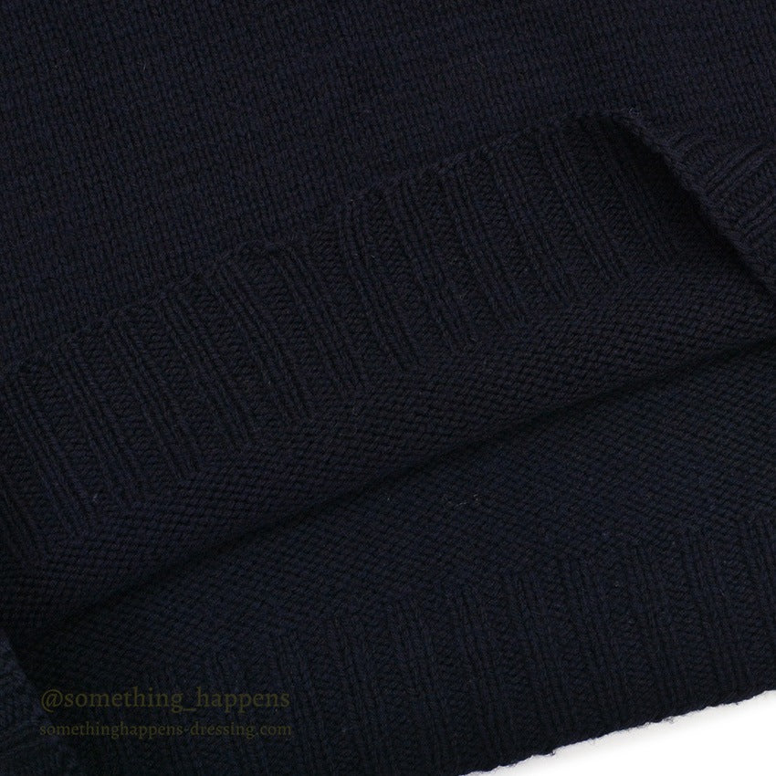 1940's AMERICAN RED CROSS WW2 TURTLE NECK WOOL SWEATER NAVY...