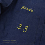 ~1960's DEADSTOCK UNKNOWN DENIM COVERALL BLANKET TWO TONE ... 42