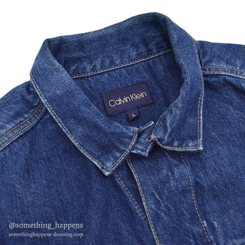 1980's CALVIN KLAIN DESIGNED DENIM JACKET... L