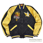 1950s JAPAN SOUVENIR JACKET (Sukajan) - Eagle, Tiger, Dragon design, Cherry zipper...
