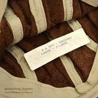 1980's DEADSTOCK LLBEAN CHESTNUT LEATHER CAP...L/XL