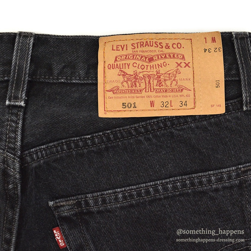 Levi's 501 BLACK DENIM PANTS...W32/L34