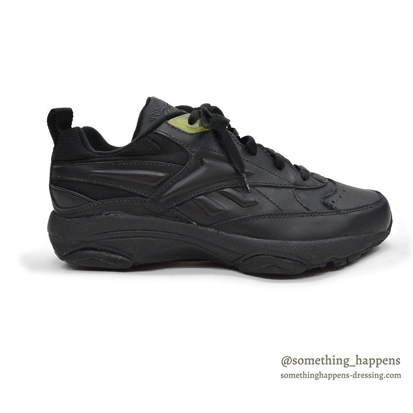 1990's DEADSTOCK REEBOK REJUVENATION BLACK LEATHER SHOES... 27.0cm