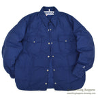 1980's GERRY DOWN SHIRT NAVY ... Fits like L to XL