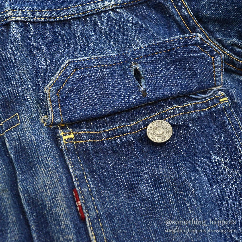 1950's LEVI'S 507XX TYPE2 DENIM JACKET ... Fits like 44