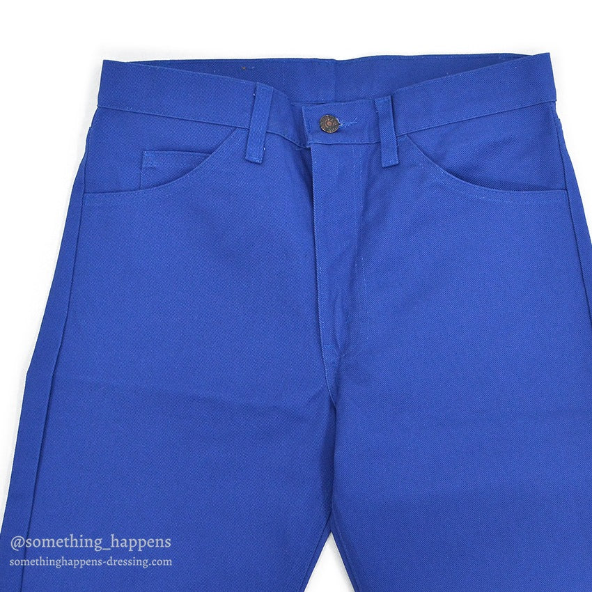1980's DEADSTOCK Levi's 505-2818 BLUE COTTON TWILL PANTS... W31/L34