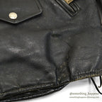 1950's INDIAN MOTOR CYCLE PAINTED DOUBLE RIDERS JACKET ... Fits like 38